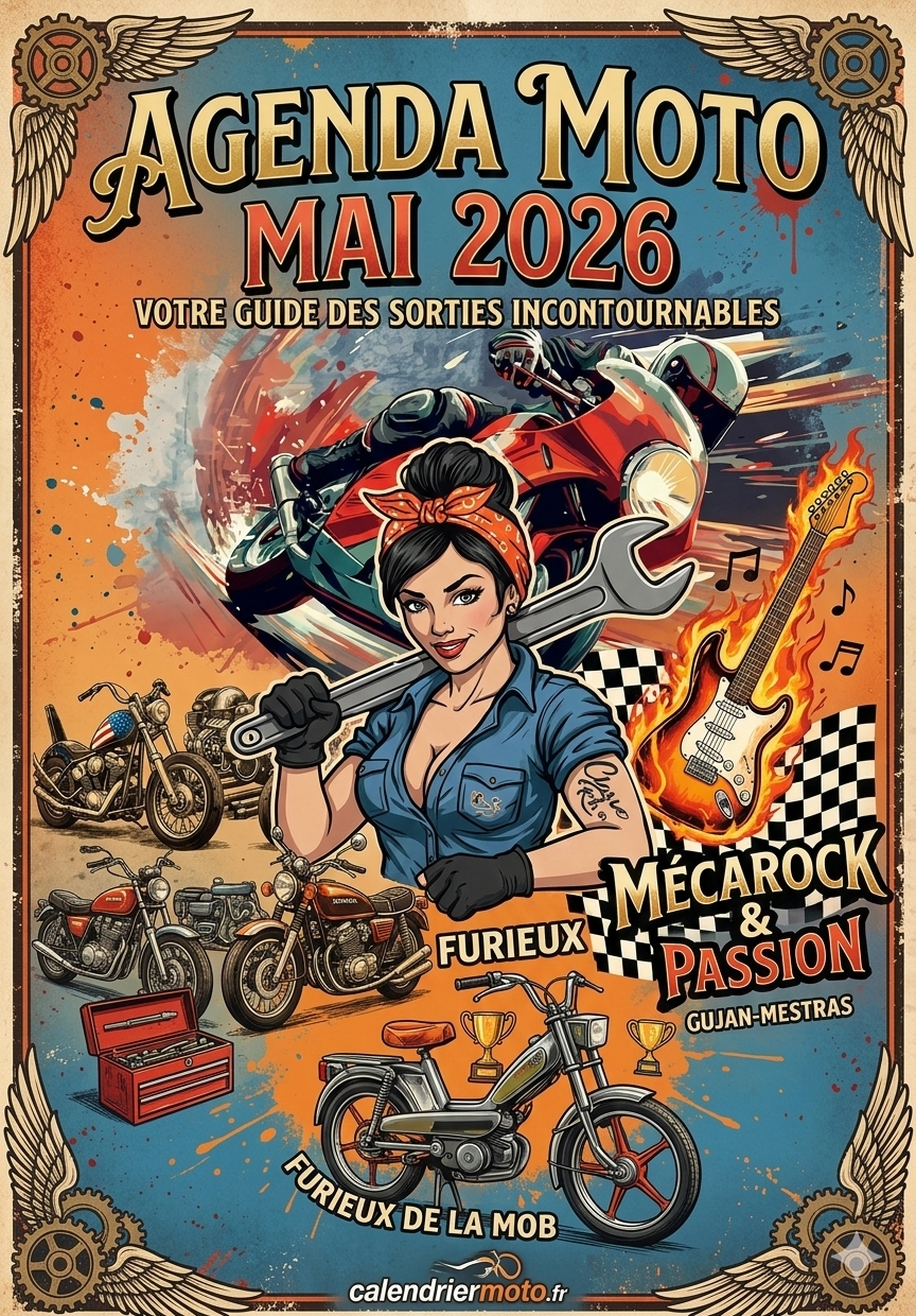 Agenda Moto Mai 2026 : Le guide des sorties à ne pas manquer !