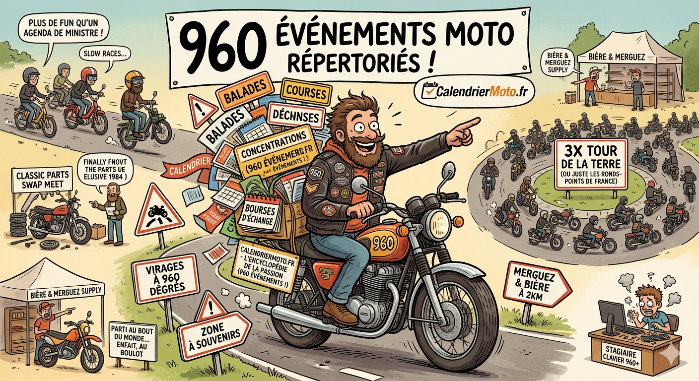 🏁 ALERTE : 960 événements en ligne ! (Nos serveurs transpirent plus que vous en plein été)