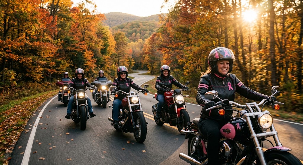 Octobre Rose à moto : troquez le cuir noir pour la vie en rose !